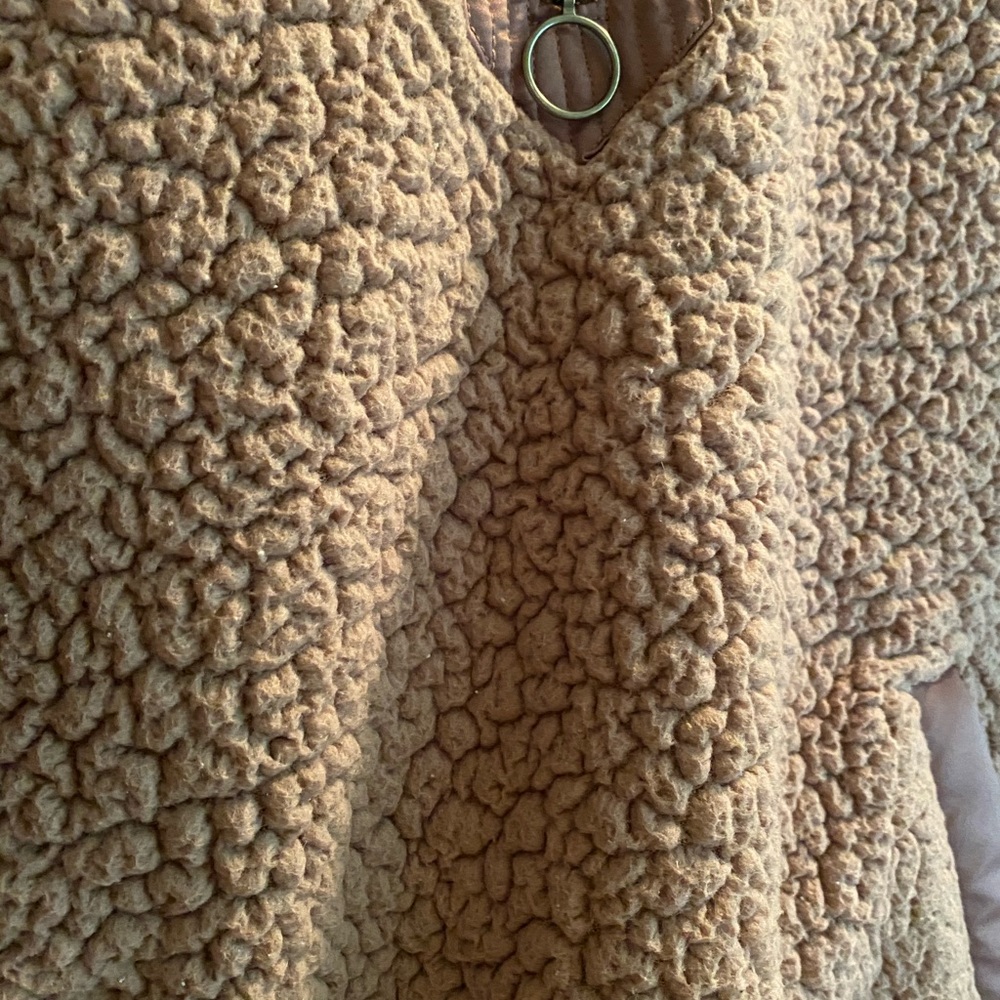 Abercrombie & Fitch mauve Sherpa jacket small - Picture 3 of 6